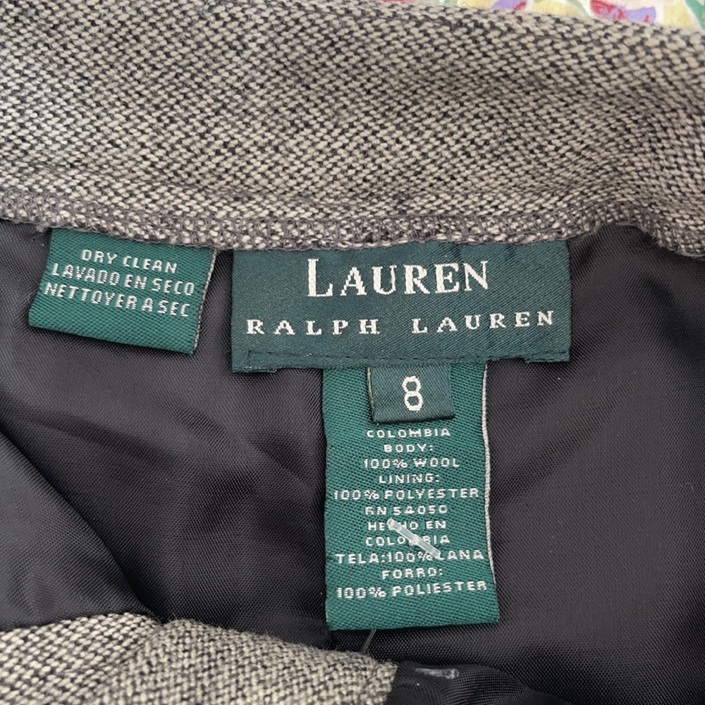 NWOT Vintage Lauren Ralph Lauren 100% Wool Midi Skirt - Picture 8 of 11